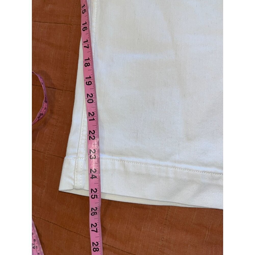 Pilcro Anthropologie The Jenna Wide-Leg Relaxed  White Jeans Size 25 Womens - Picture 9 of 11